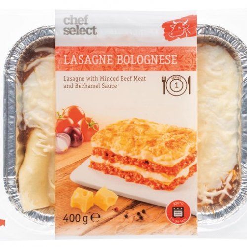 Chef Select lasagne bolognai sertéshússal 400 g 0.4 kilogramm | Cashmap.hu:  akciók, árösszehasonlítás, bevásárlólista