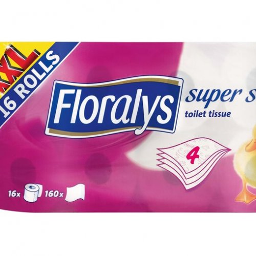 Floralys Toalettpapír 4 rétegű super soft 16 tekercs 16 darab | Cashmap.hu:  akciók, árösszehasonlítás, bevásárlólista