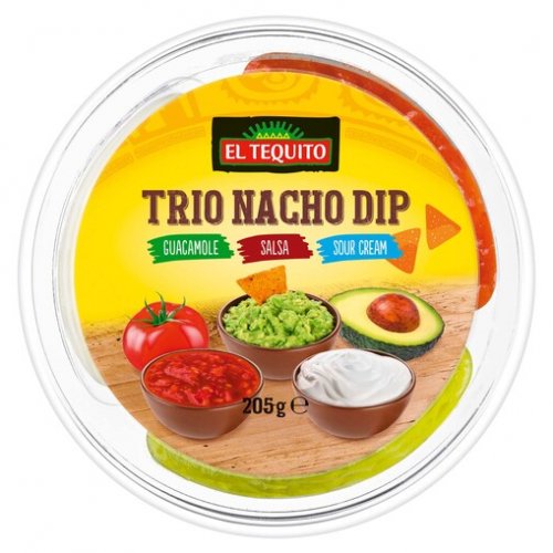 El tequito Nacho dip mártogatós válogatás Guacamole, paradicsomos salsa,  tejfölös, 205 g 0.205 kilogramm | Cashmap.hu: akciók, árösszehasonlítás,  bevásárlólista