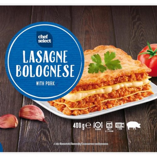 Chef Select lasagne bolognai sertéshússal 400 g 0.4 kilogramm | Cashmap.hu:  akciók, árösszehasonlítás, bevásárlólista