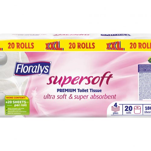 Floralys Supersoft Premium Toalettpapír XXL 4 rétegű, 20 db 20 darab |  Cashmap.hu: akciók, árösszehasonlítás, bevásárlólista